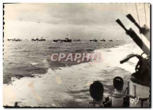 Postcard Modern Army Unloading of Normandy The buildings of the Royal Navy es...