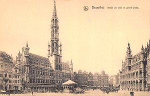 Hotel de Ville et Grand Place Bruxelles Belgium Unused 