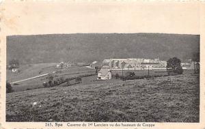 BELGIUM SPA CASERNE DU 1er LANIERS VU DES HAUTEURS DE CREPPE POSTCARD