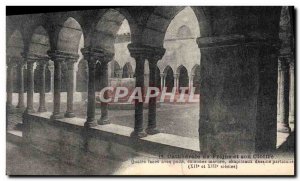 Old Postcard From Frejus Cathedral Cloister And His Four wells facesavec marb...