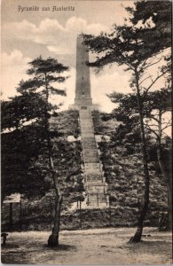 Netherlands Pyramide Van Austerlitz Vintage Postcard 09.64 