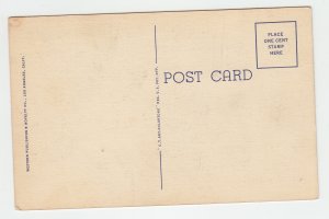 P2369, vintage postcard home of  judy garland bel air calif