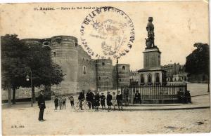 CPA ANGERS-Statue de Roi René et le Chateau (189793)