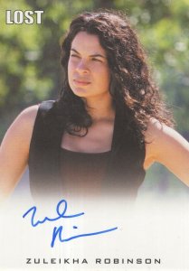 Zuleikha Robinson Lost TV Show Official Hand Signed Autograph Card
