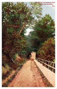 Postcard ROAD SCENE Benton Harbor Michigan MI AR1213