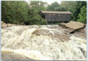 Postcard - Covered Bridge, spanning Spruce Creek at Salisbury Center, New York