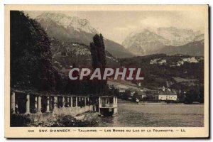 Postcard Old Approx Annecy Talloires Les Bords du Lac and the Spinner