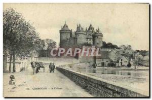 Old Postcard Combourg Chateau Carriages