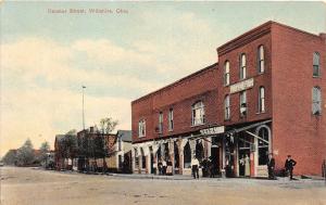 D17/ Willshire Ohio Postcard 1908 Decatur Street Stores Selz Shoes Althoen Store