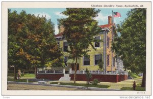 Abraham Lincoln's Home, SPRINGFIELD, Illinois, 30-40's