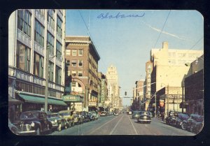 Birmingham, Alabama/AL Postcard, Shopping District, Downtown, 3rd Ave N, 1953!