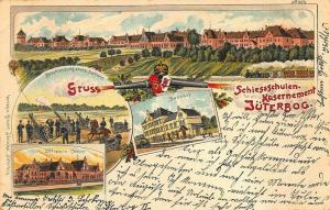 Germany Gruss Vom SchiessSchulen Kasernement Shooting School Postcard