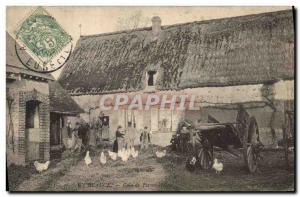 Old Postcard Folklore Peasants Beauce Corner TOP farm