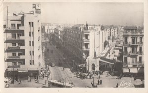 Tunisia Tunis Paris Avenue Anatole-France Square TGM North Railway Station 1950