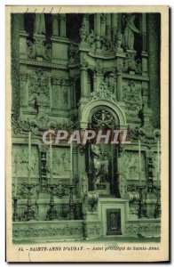 Old Postcard Saint Anne D & # 39Auray privileged altar of St. Anne