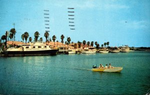Florida Daytona Beach Municipal Yacht Basin and City Docks 1961