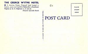 VA - Wytheville. The George Wythe Hotel