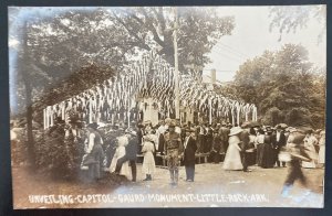 Mint USA RPPC Postcard Civil War Camp Shaver UCV Reunion Little Rock Capitol