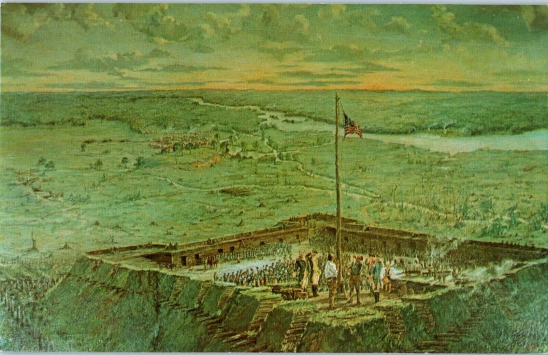 Aerial View Historic Fort Stanwix Rome New York Postcard