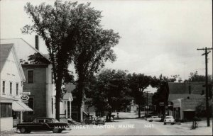 Canton Maine ME Classic 1960s Cars Hood Ice Cream Real Photo Vintage Postcard