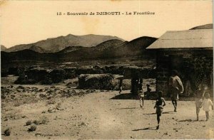 CPA AK Djibouti- La Frontiere SOMALIA (831287)