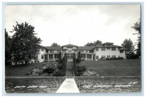 c1940's South Shore Inn Lake Wawasee Indiana IN RPPC Photo Vintage Postcard