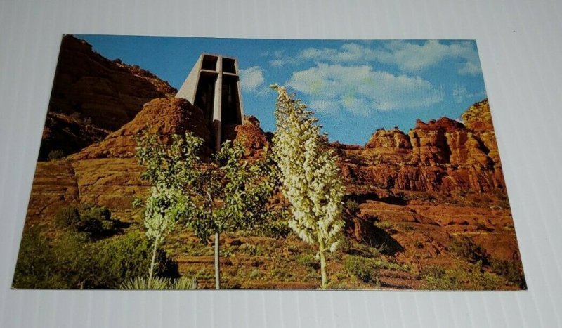 Vintage Postcard Chapel of the Holy Cross Sedona Arizona Brunswig memorial 1986