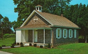 Postcard Little Red Schoolhouse Mount Jackson Potato Point School Pennsylvania