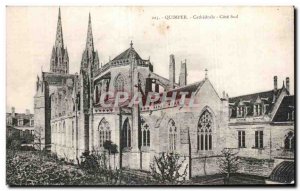 Old Postcard Quimper Cathedrale South coast