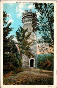 Vermont Brattleboro Retreat Tower Curteich