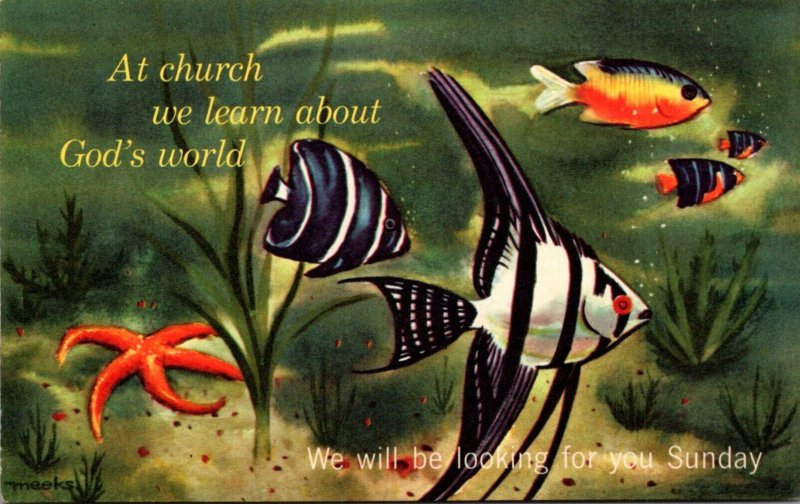 Church Sunday School At Church We Learn Fish Scene