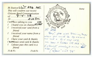 Postcard QSL Radio Card From Johnstown Ohio KPW-7696