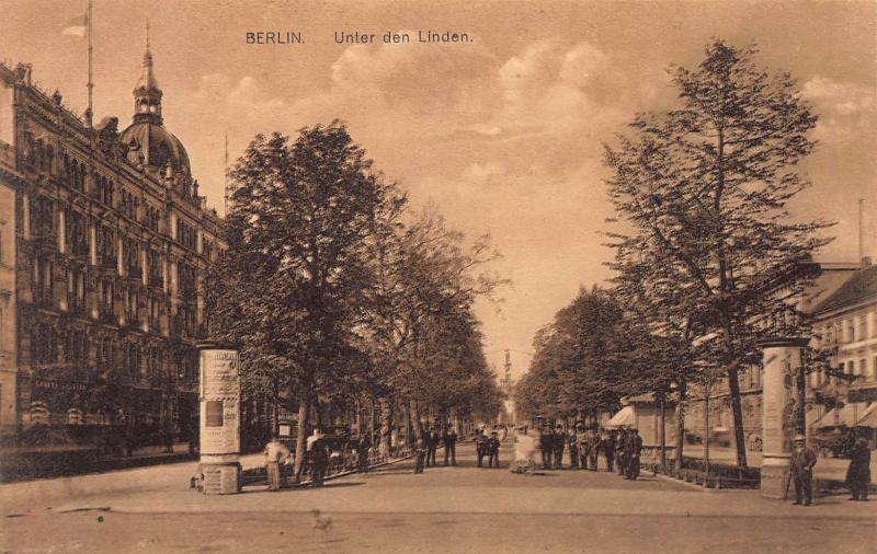 Berlin, Germany, Unter den Linden, Early Postcard, Unused