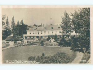 circa 1920 rppc KENT HOUSE -HOUSE OF DUKE OF KENT ROYALTY Quebec City QC o1562