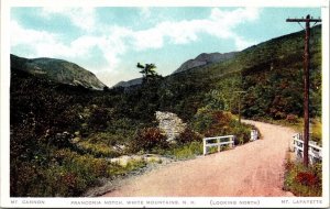 Fanconia Notch White Mountains NH New Hampshire WB Postcard UNP Unused VTG 