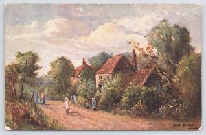 TUCK~Road By Homes Near Shirley Surrey~Vintage Postcard