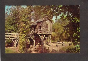 IL Saw and Grist Mill New Salem State Park  Greetings Newton Illinois Postcard