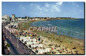 Modern Postcard The D & # 39Olonne Sables The Beach