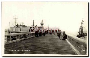 Old Postcard Ostend l & # 39estacade