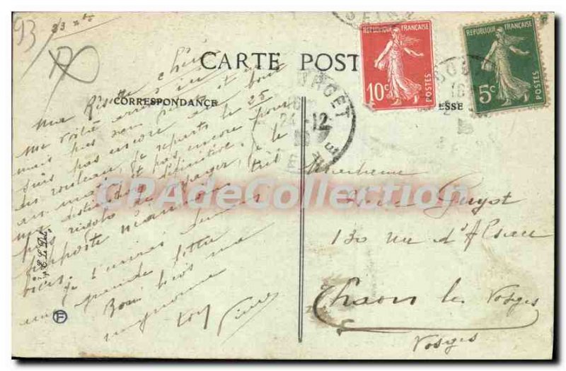 Old Postcard Le Bourget Monument Pupil A La Memoire