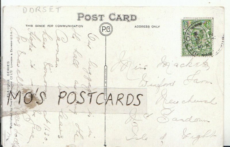 Genealogy Postcard - Macke?? - Winford Farm - Sandown - Isle of Wight  Ref 9382A