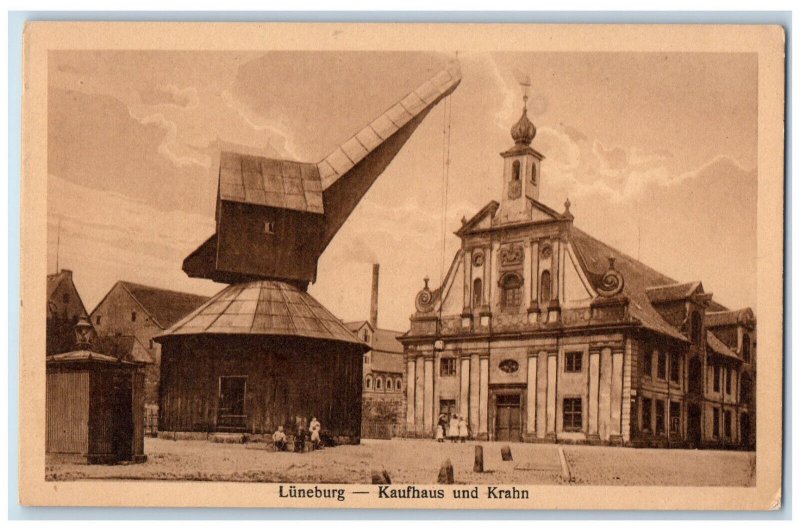 c1940's View of Kaufhaus und Krahn Luneburg Germany Antique Unposted Postcard