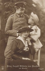 Prinz August Wilhelm von Preußen Family Germany Vintage RPPC 08.36