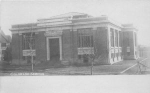 Postcard RPPC Colorado Springs Colorado Library C-1910 23-1433