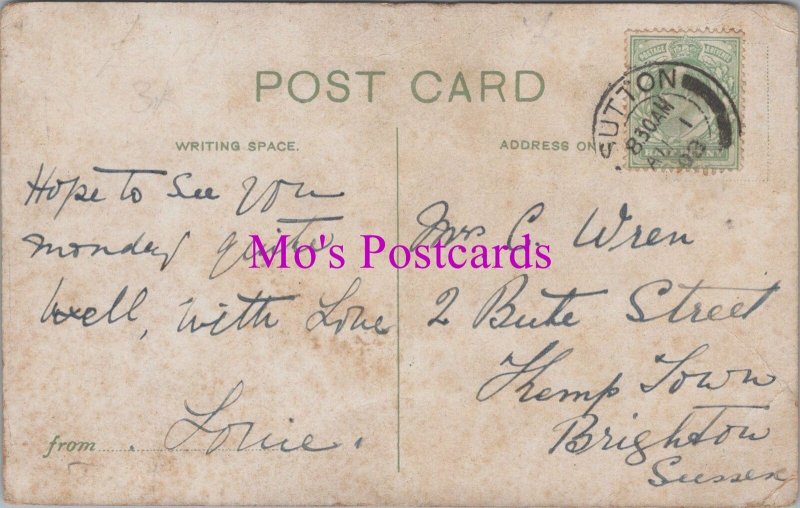 Genealogy Postcard - Wren, 2 Bute Street, Kemp Town, Brighton, Sussex  GL2347