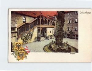 Postcard Burghof, Nürnberg, Germany