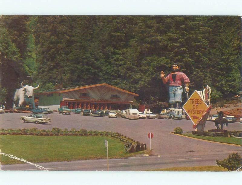 Pre-1980 Trees Of Mystery PAUL BUNYAN STATUE Klamath Near Crescent City CA E8854