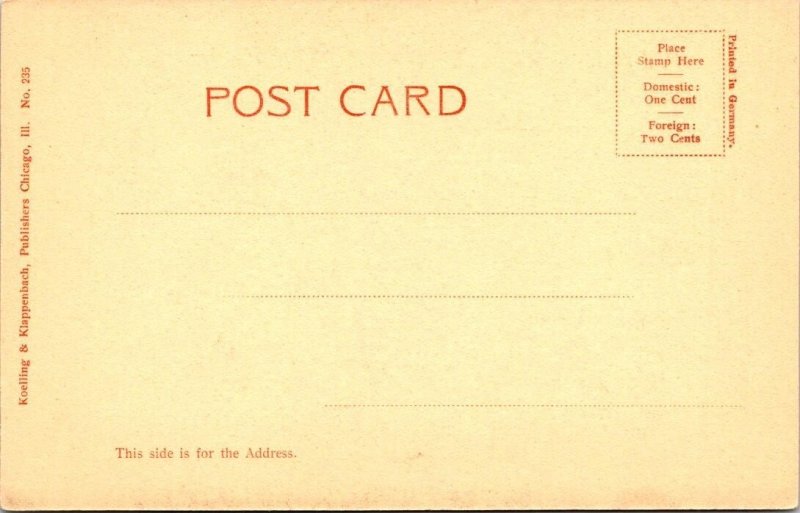 Chicago, IL Illinois STUDEBAKER BUILDING~East Lake Laundry ca1900's UDB Postcard