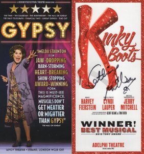Danielle Morris Gypsy Kinky Boots 2x Hand Signed Theatre Flyer s