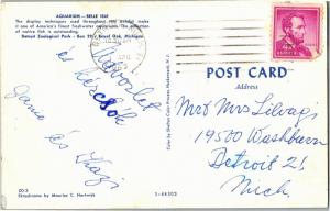 Aquarium, Belle Isle, Detroit Zoological Park c1963 Vintage Postcard M24